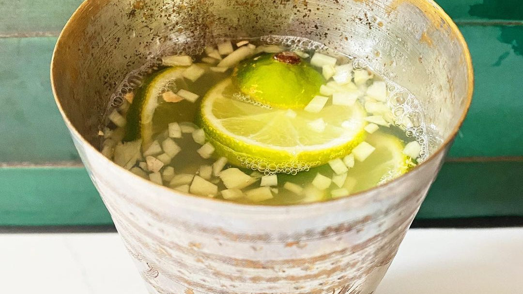 Ayurvedic Ginger Lemon Honey Infusion