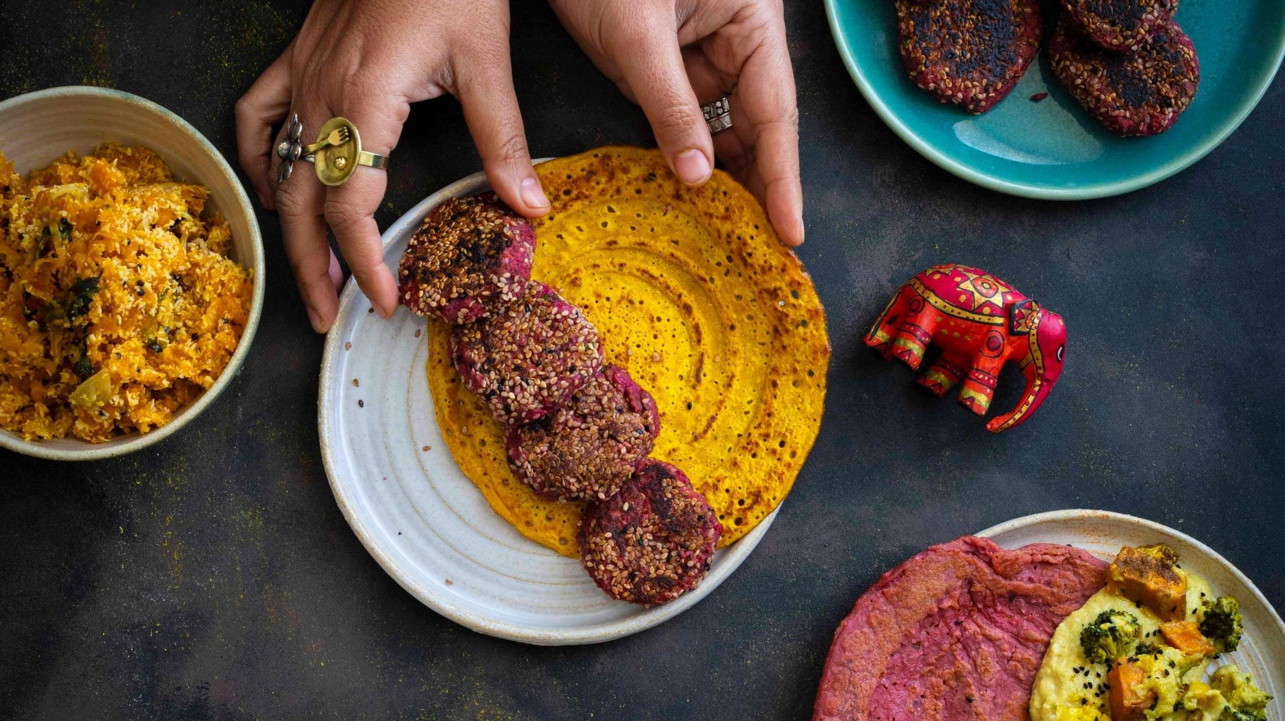 Ayurveda Recipe: Tri- coloured Chickpeaflour Pancakes