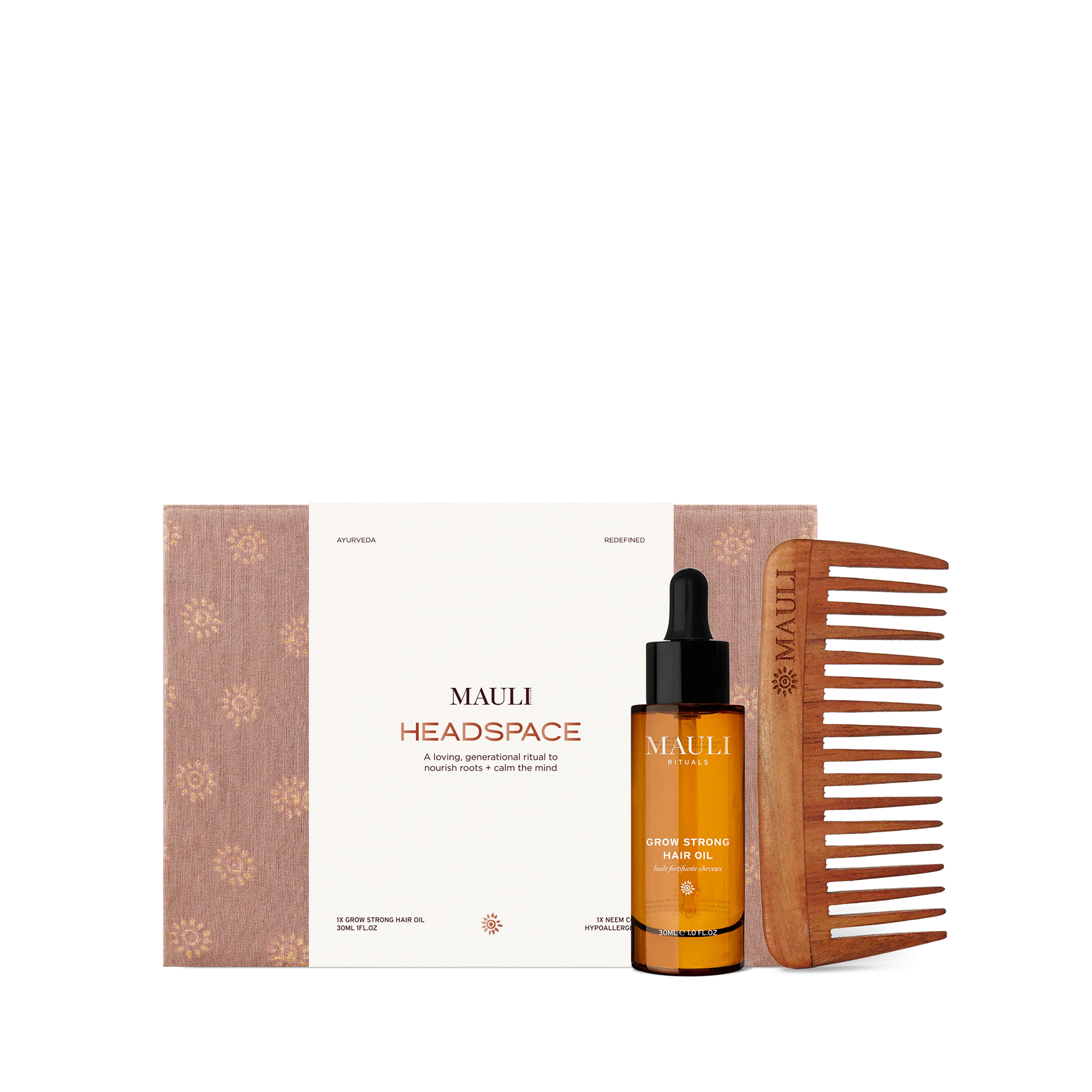Headspace Hair Oil Comb Gift Set
